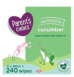 Parent's Choice Baby Wipes, Refreshing Cucumber with Aloe, 240 Count