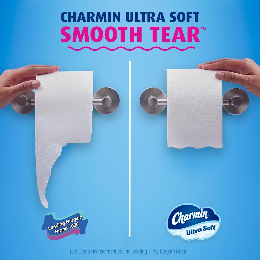 Charmin Ultra Soft Toilet Paper, 8 Mega XL Rolls, 336 Sheets Per Roll