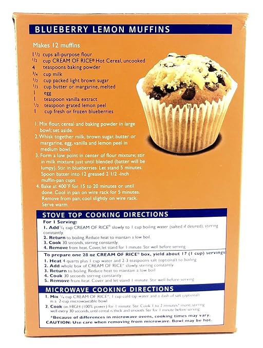 Cream Of Rice Gluten Free Hot Cereal, 28 oz, 2 Pack