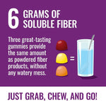 Fiber Advance Gummies Plant-Based Fiber Supplement for Digestive Health, Pack of 3