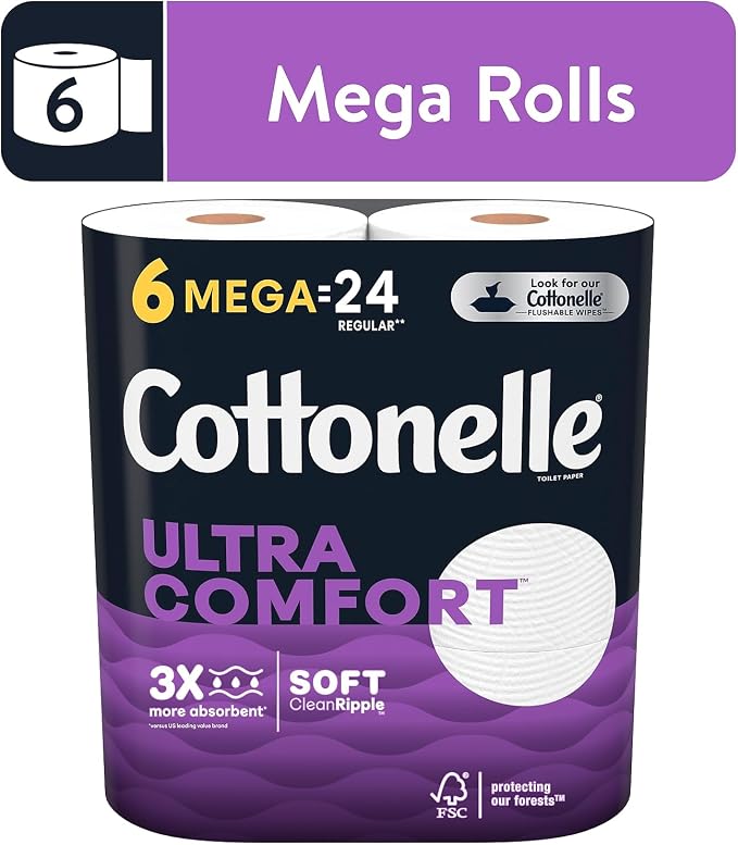 Cottonelle Ultra ComfortCare Toilet Paper, Soft