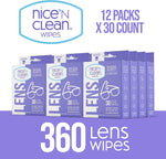 Nice 'n Clean SmudgeGuard Lens Cleaning Wipes (360 Total Wipes)
