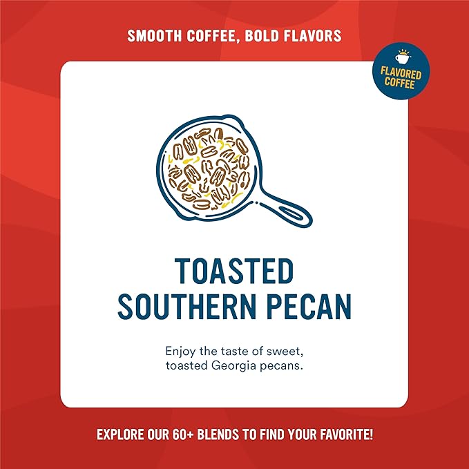 Cameron's Coffee Toasted Southern Pecan Roasted Ground Coffee, 32 oz