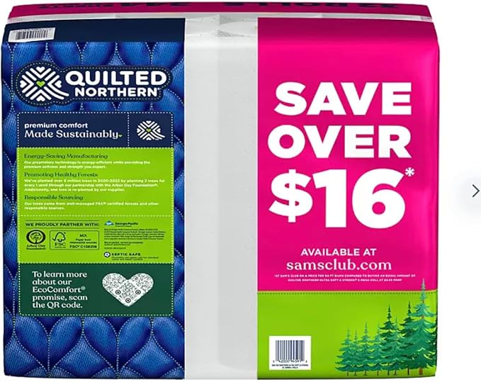 Valpa Quilted Northern Ultra Soft & Strong 2-Ply Toilet Paper, 32 Rolls