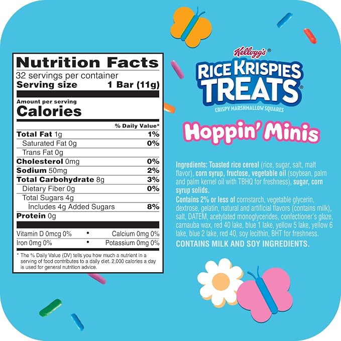 Rice Krispies Treats Hoppin' Minis Crispy Marshmallow Squares, 12.4 oz (32 Bars)
