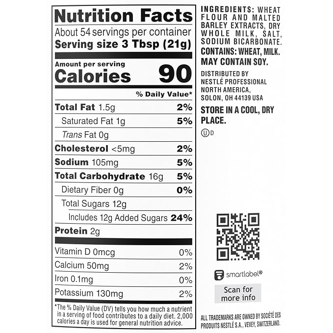 Carnation Malted Milk Dry Shelf Stable Malted Milk, 40 oz