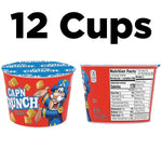 Cap'N Crunch Original Breakfast Cereal, 1.51 oz Individual Cups (12 Pack)