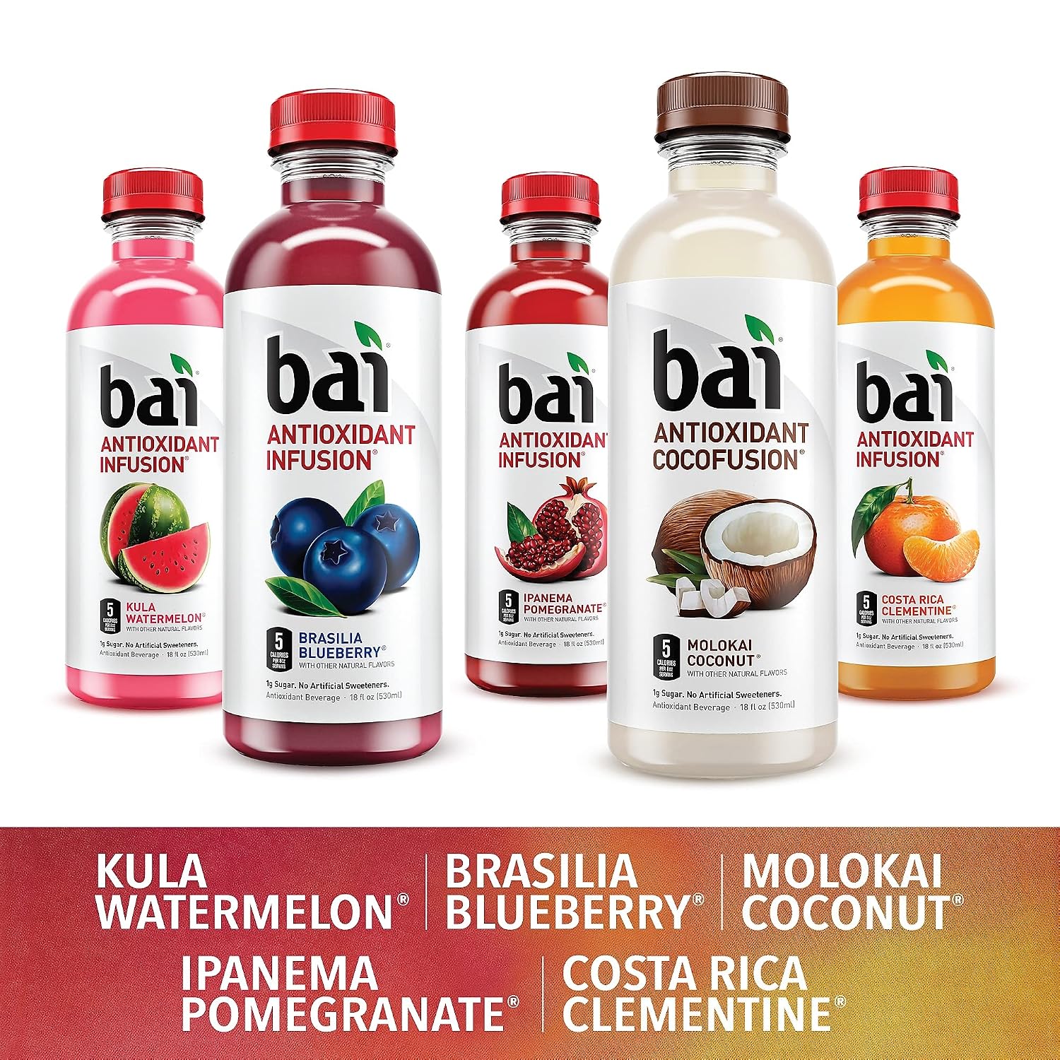 Bai 15 Piece Variety Pack, Sunset