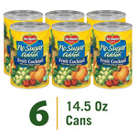 Del Monte No Sugar Added Mixed Fruit Cocktail, 14.5 oz Cans (Pack of 6)