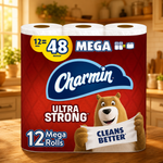 Charmin Ultra Strong Toilet Paper, 12 Mega Rolls
