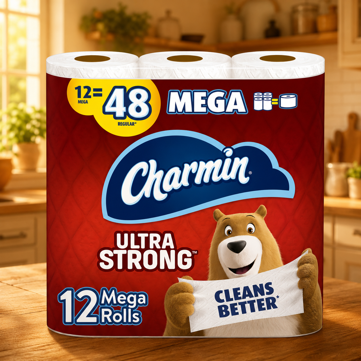 Charmin Ultra Strong Toilet Paper, 12 Mega Rolls