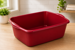 Sterilite 12 Quart Dishpan Basin, Multi-Purpose, Red, 1-Pack