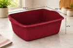 Sterilite 12 Quart Dishpan Basin, Multi-Purpose, Red, 1-Pack