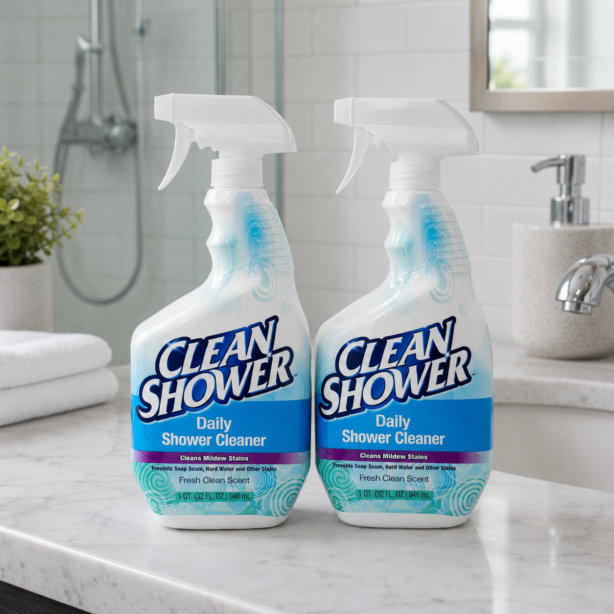 Clean Shower Original Cleaner, 32 Fl Oz (Pack of 2)