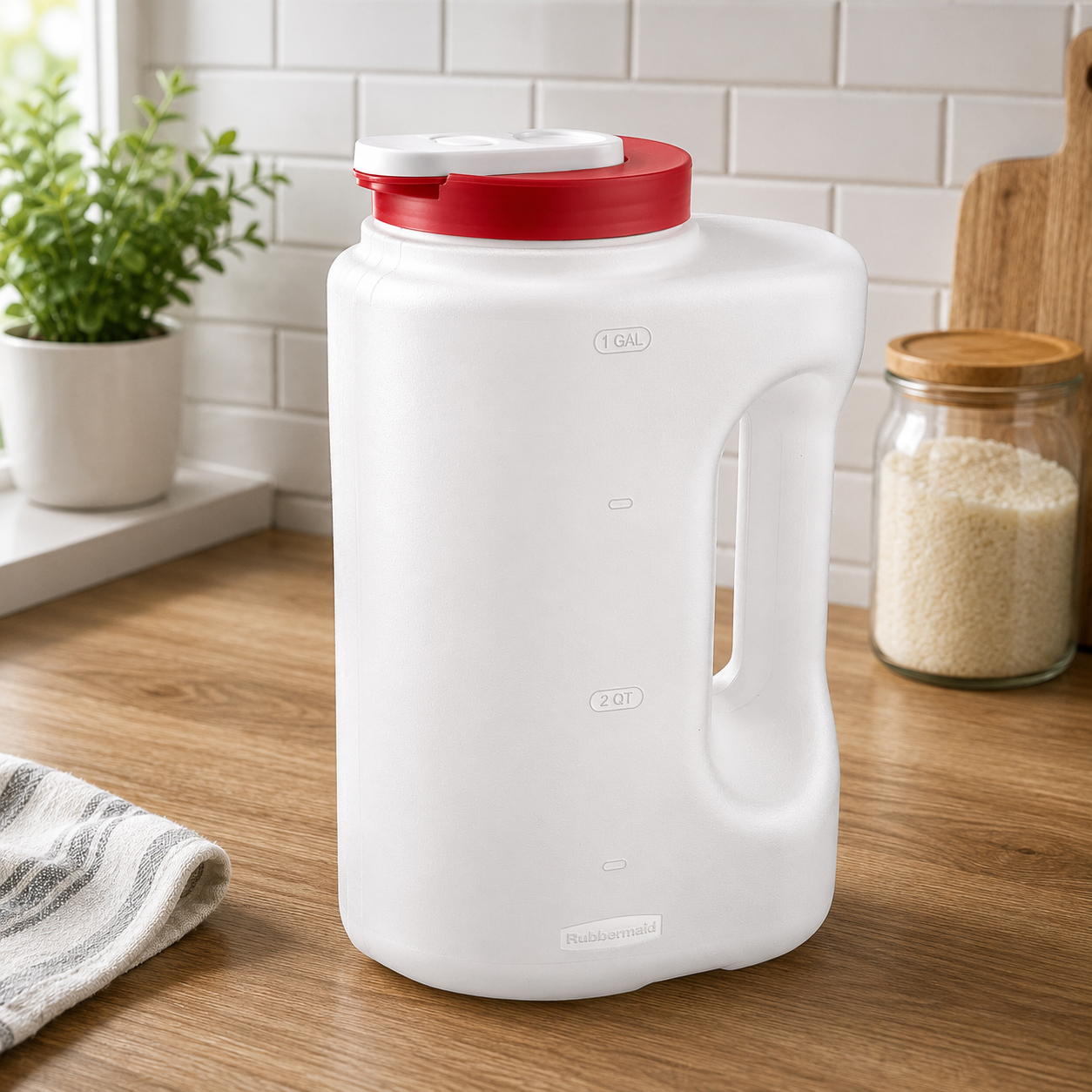Rubbermaid Mixermate Leak-Resistant Pitcher, 1 Gallon