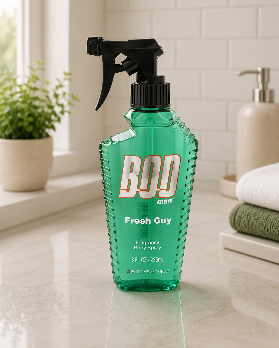 Bod Man Fresh Guy Cologne Body Spray for Men, 8 oz