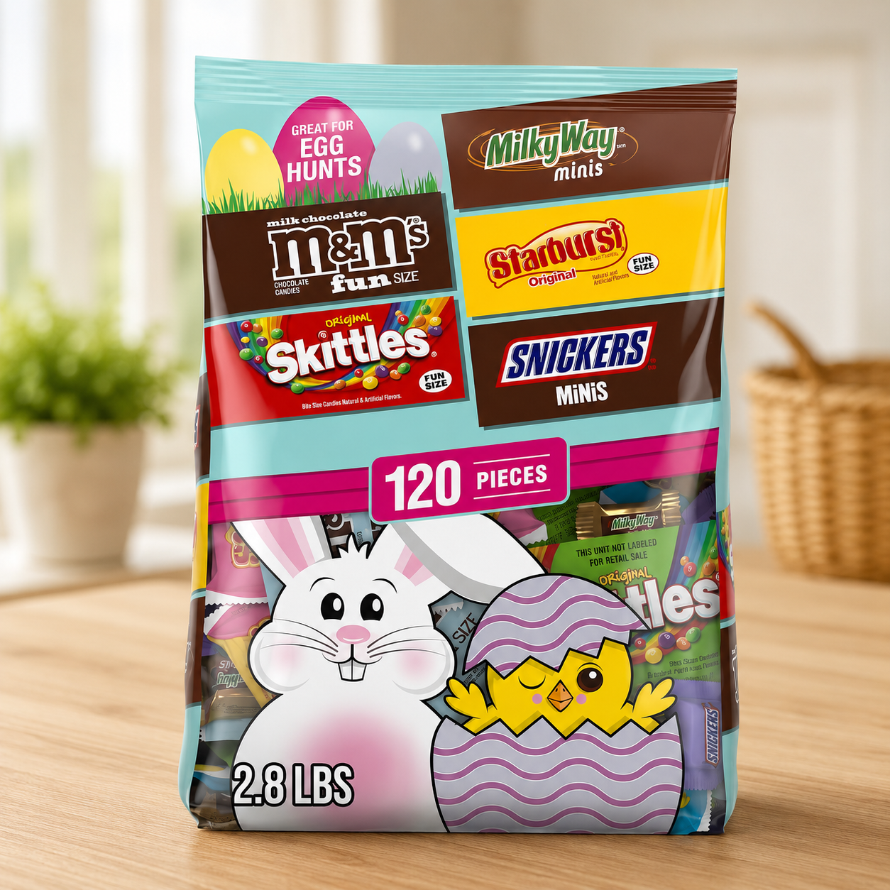 M&M'S, SKITTLES & More Easter Candy Variety Pack, 120 Count