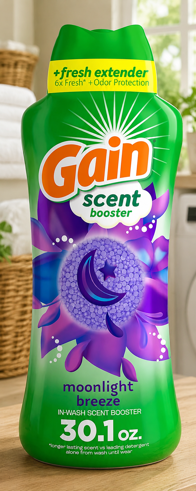 Gain In-Wash Laundry Scent Booster, Moonlight Breeze, 30.1 OZ
