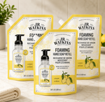 J.R. Watkins Foaming Hand Soap Refill, Lemon, 28 fl oz (Pack of 3)