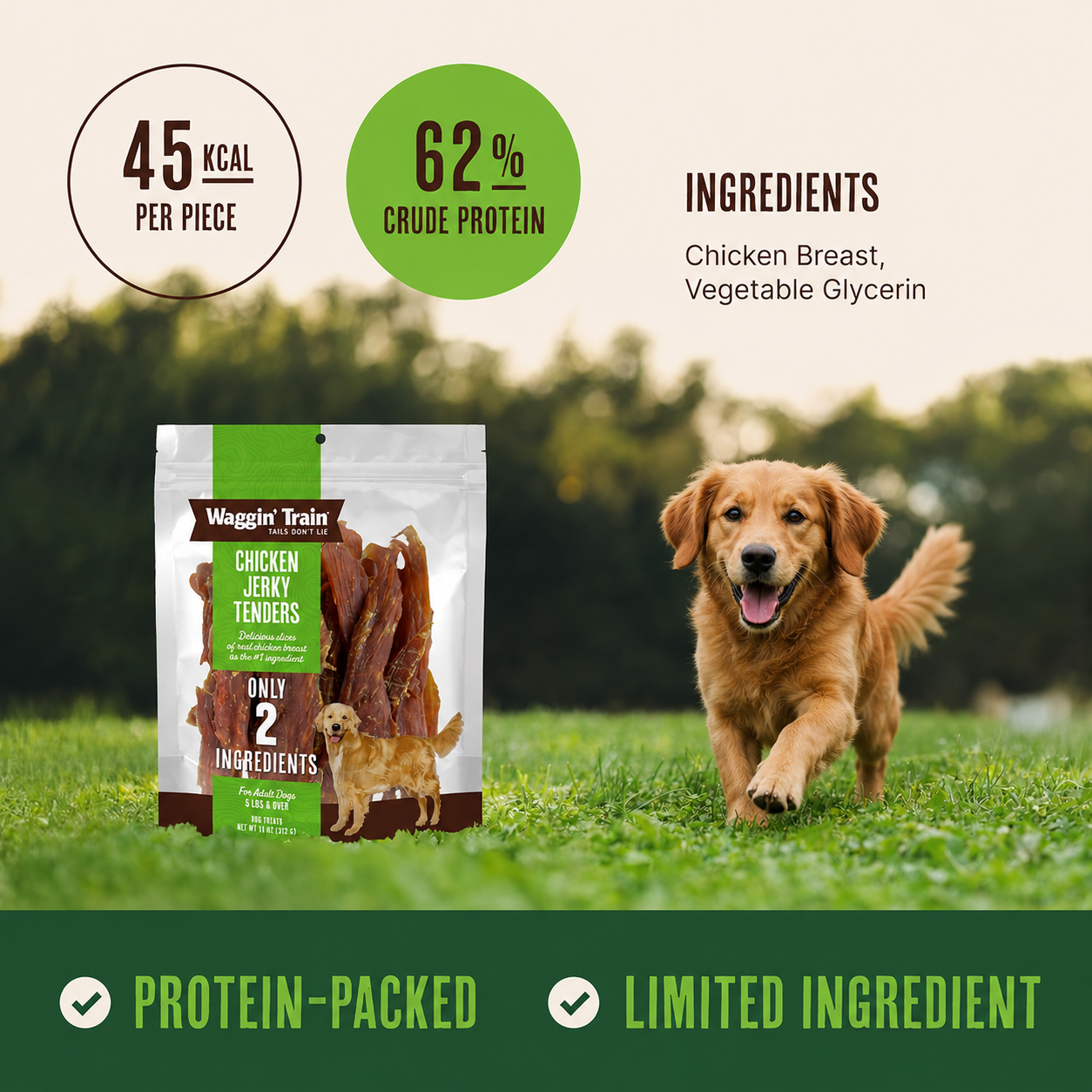 Waggin' Train Limited Ingredient Grain Free Chicken Jerky Tenders, 11 oz