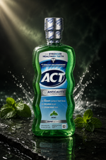ACT Anticavity Zero Alcohol Fluoride Mouthwash, Mint, 18 fl oz (Pack of 4)