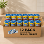 Cap'N Crunch Crunchberries Breakfast Cereal, 1.30 oz Individual Cups (12 Pack)
