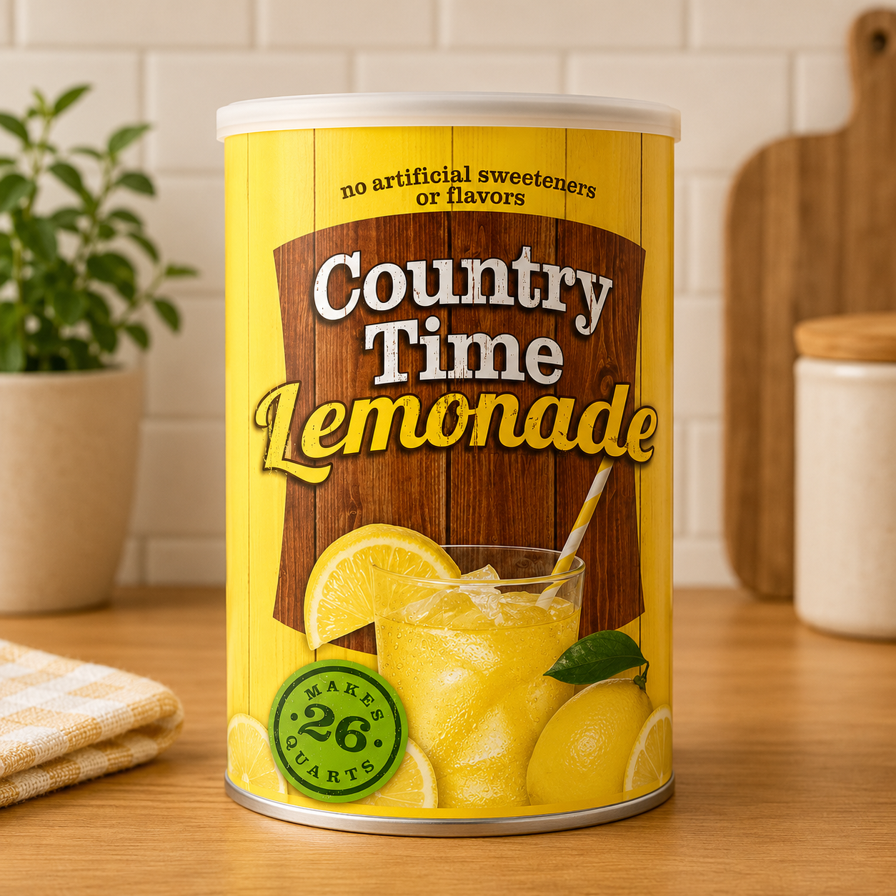 Country Time Lemonade Powdered Drink Mix, Naturally Flavored, 63 oz