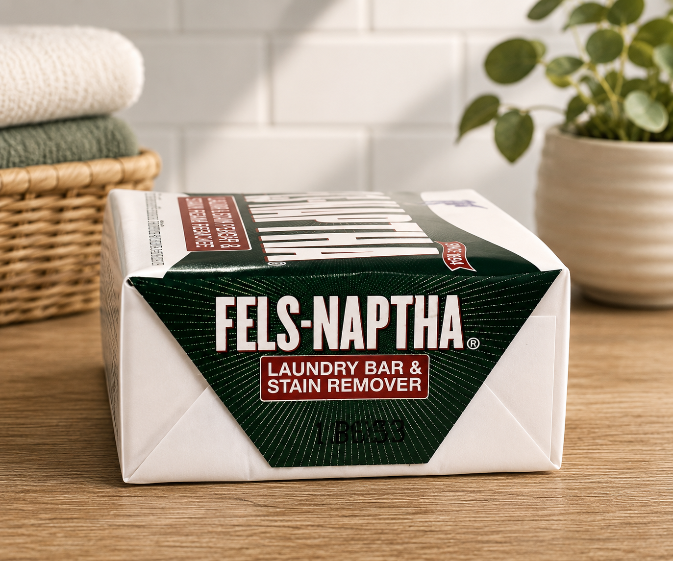 Fels Naptha Laundry Soap Bar & Stain Remover (Pack of 2)