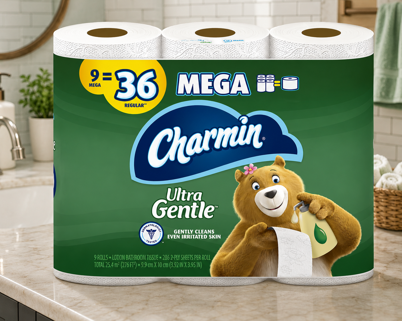Charmin Ultra Gentle Toilet Paper, 9 Rolls