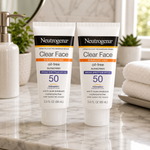 Neutrogena Clear Face Sunscreen Lotion SPF 50, Twin Pack (2 x 3 fl. oz.)
