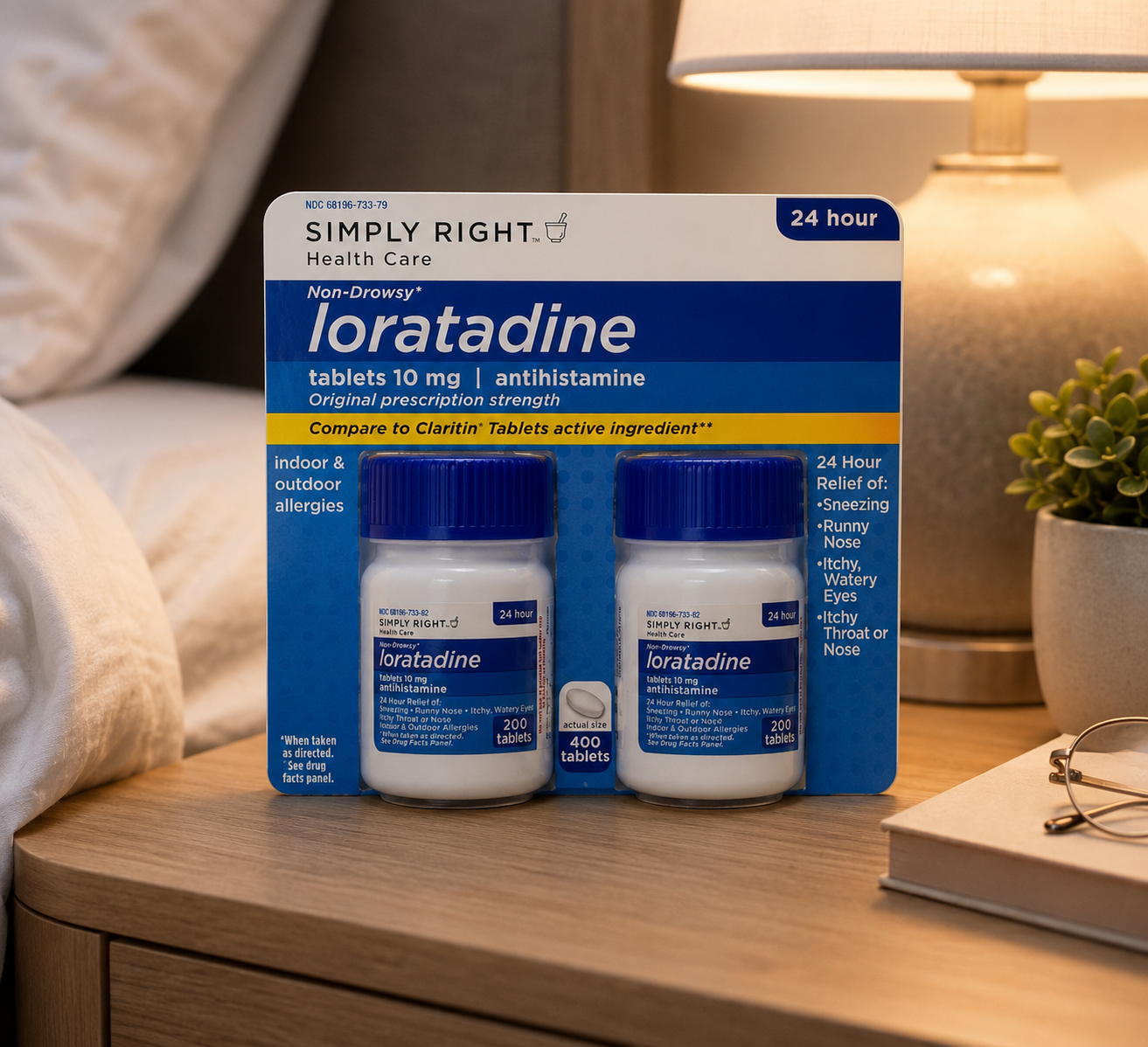 Member's Mark 10 mg Loratadine 24 Hour Allergy Relief Tablets, 400 Count