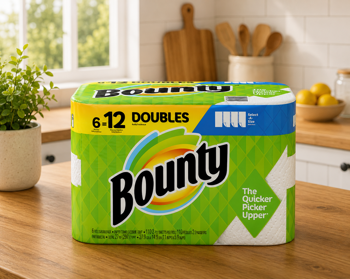 Bounty Select-A-Size 2-Ply Paper Towels, 8 Rolls