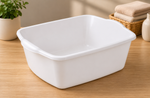 White 12 Quart Dishpan, 2 Pack